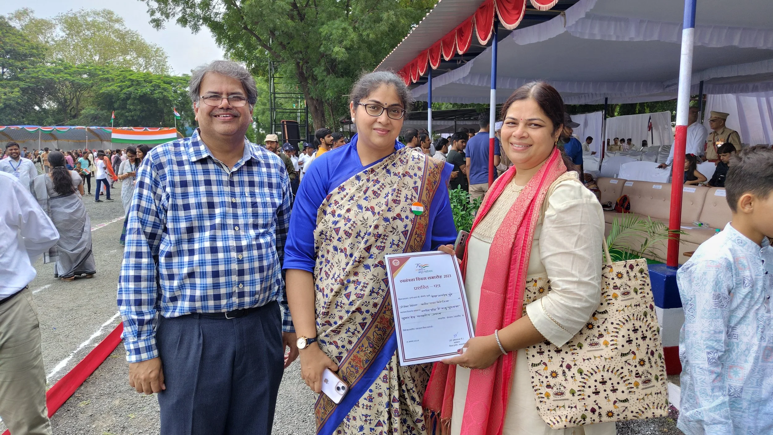 Clean Air Catalyst Recognized by Indore District Administration during Independence Day Celebrations