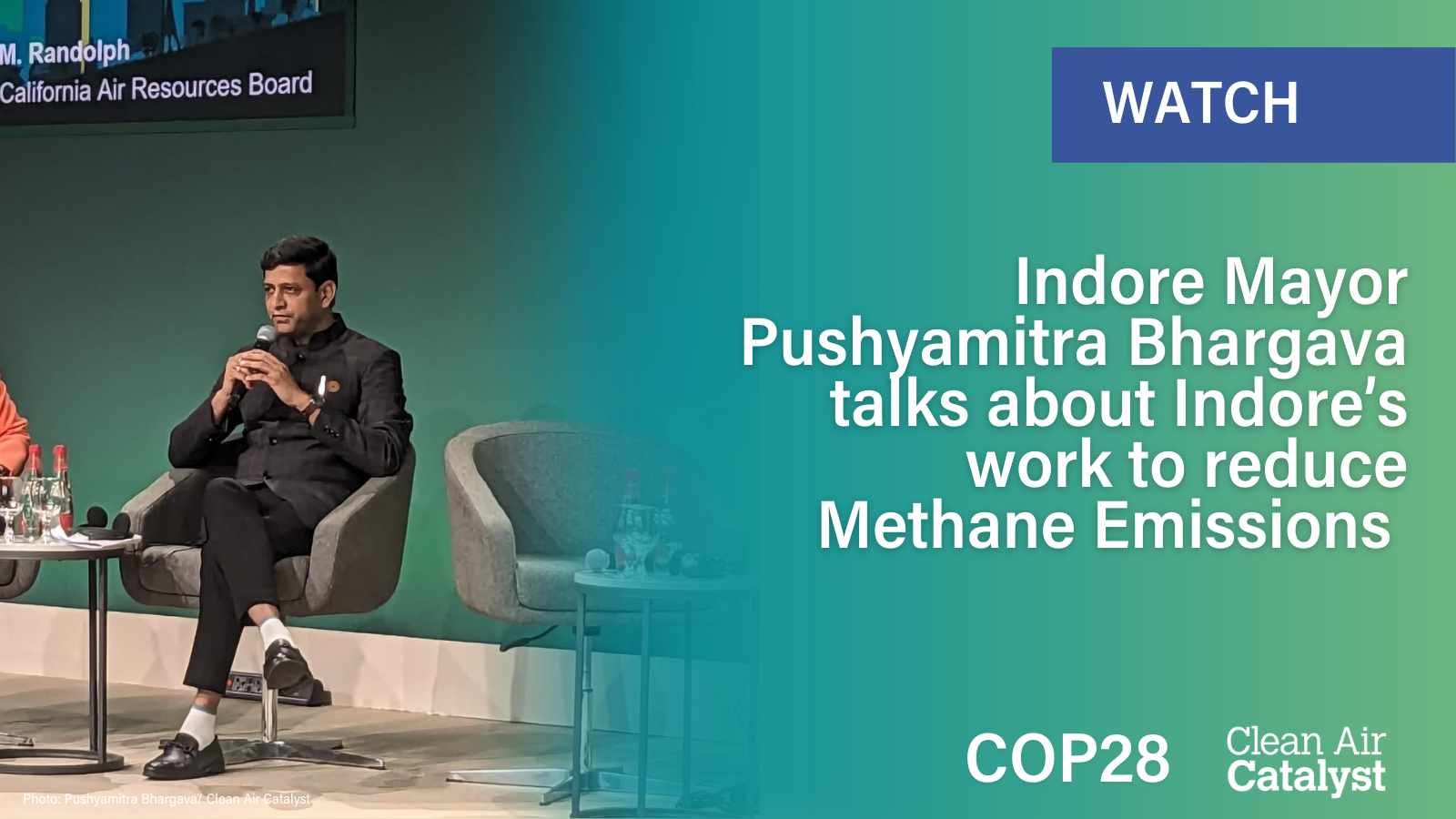 Indore Mayor Pushyamitra Bhargav Participates in COP28
